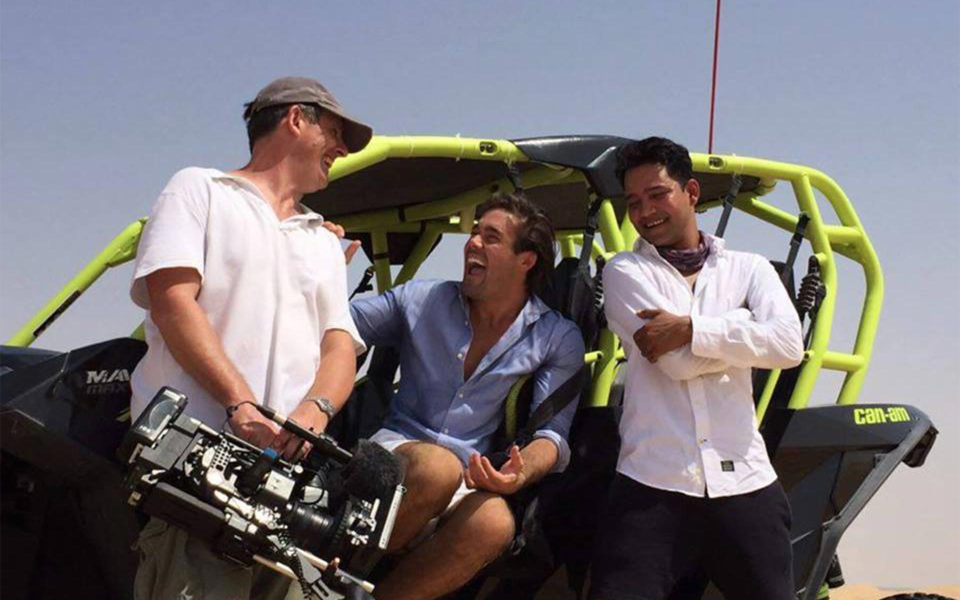 Mike Charlton and Navigation Films shooting in the UAE